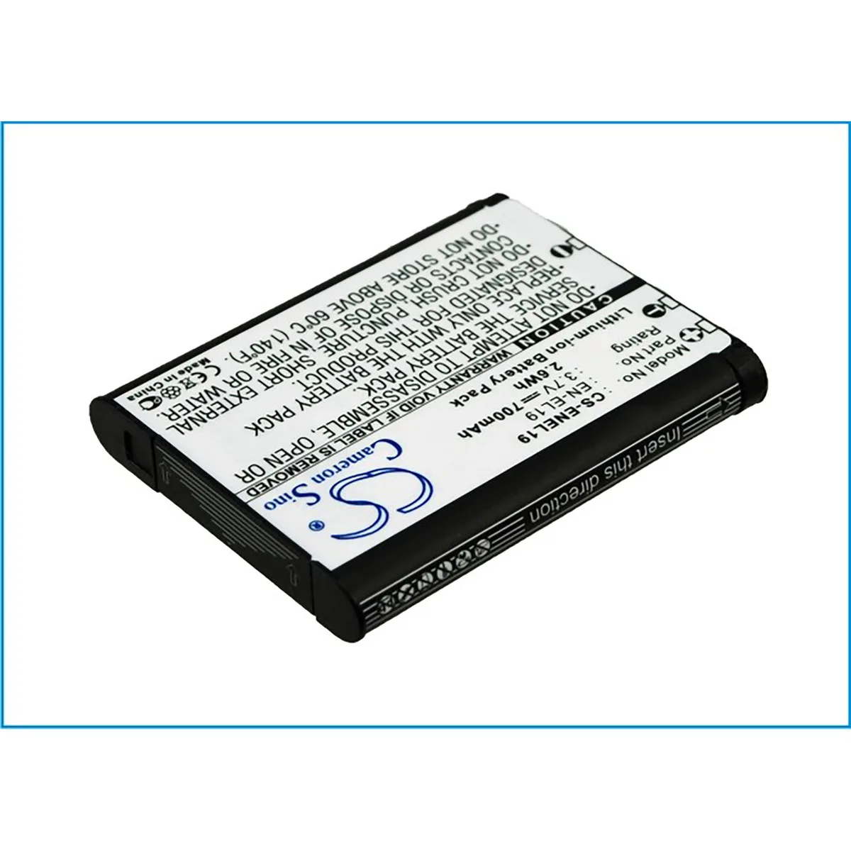 Cameron &amp; Co Cameron &amp; Co DS-CS-ENEL19 3.7V 700mAh Li-ion camera battery — product photo