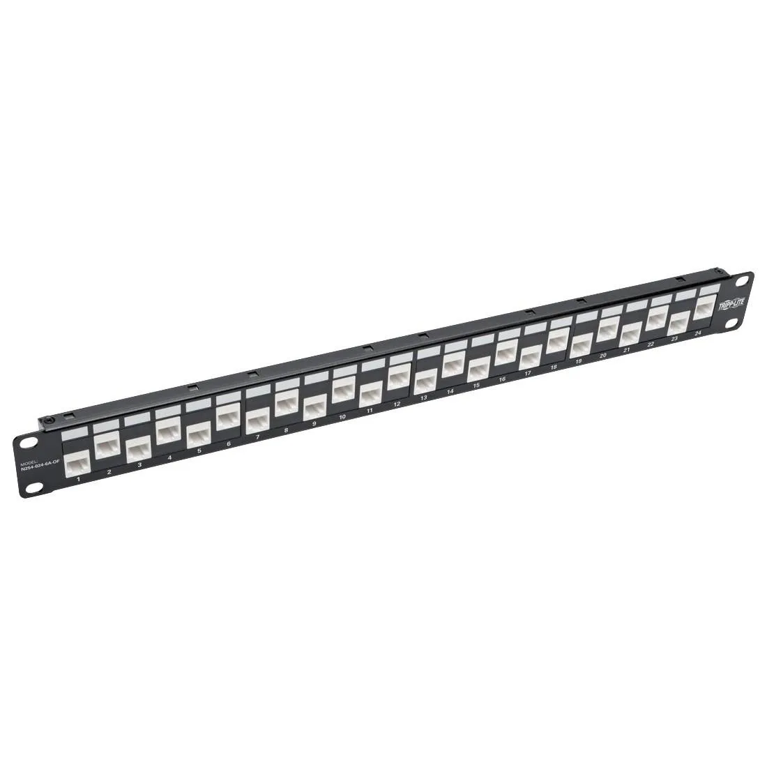 Tripp Lite Tripp Lite N254-024-6A-OF 24-port 1U Cat6a patch panel adapter — product photo