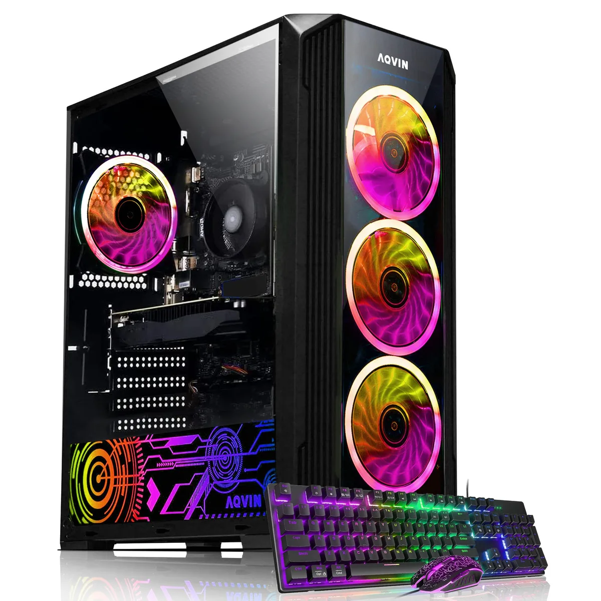AQVIN AQVIN ZForce gaming PC Ryzen 7 2700 32GB DDR4 1TB SSD RTX 3050 6GB — product photo