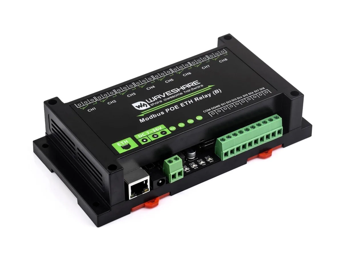 WaveShare WaveShare 8-Ch Ethernet Relay Module (B) 2 in 1 accessory — product photo