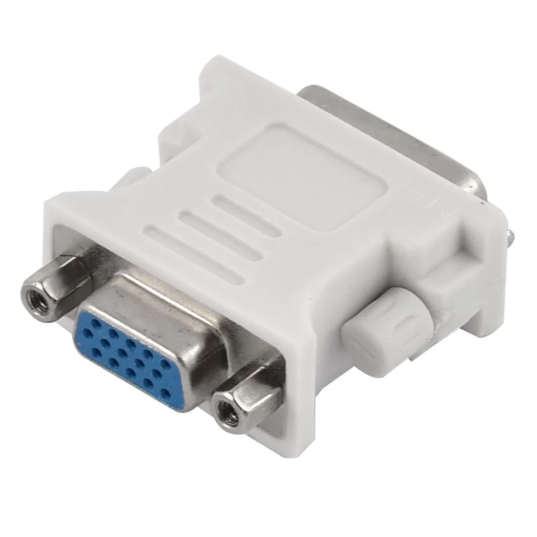 Global Bargains Global Bargains DVI-I 24+5 Male to VGA 15 Female Adapter White — product photo