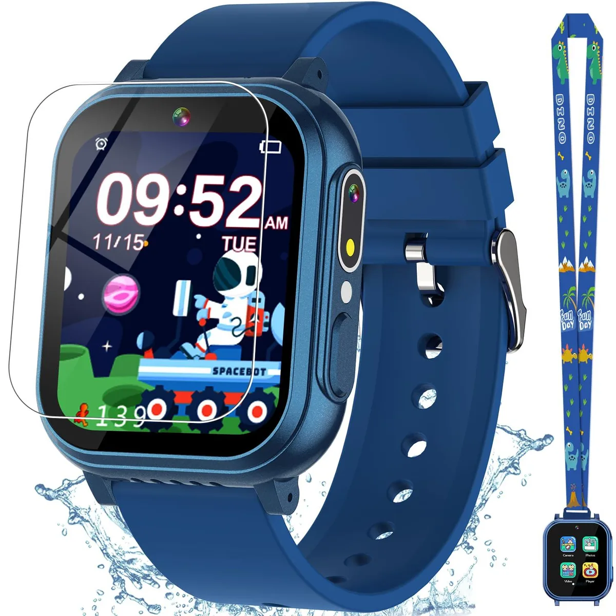  Dolwenqi D16 Smart Watch Blue 1.54in 32 Games Dual Camera — product photo
