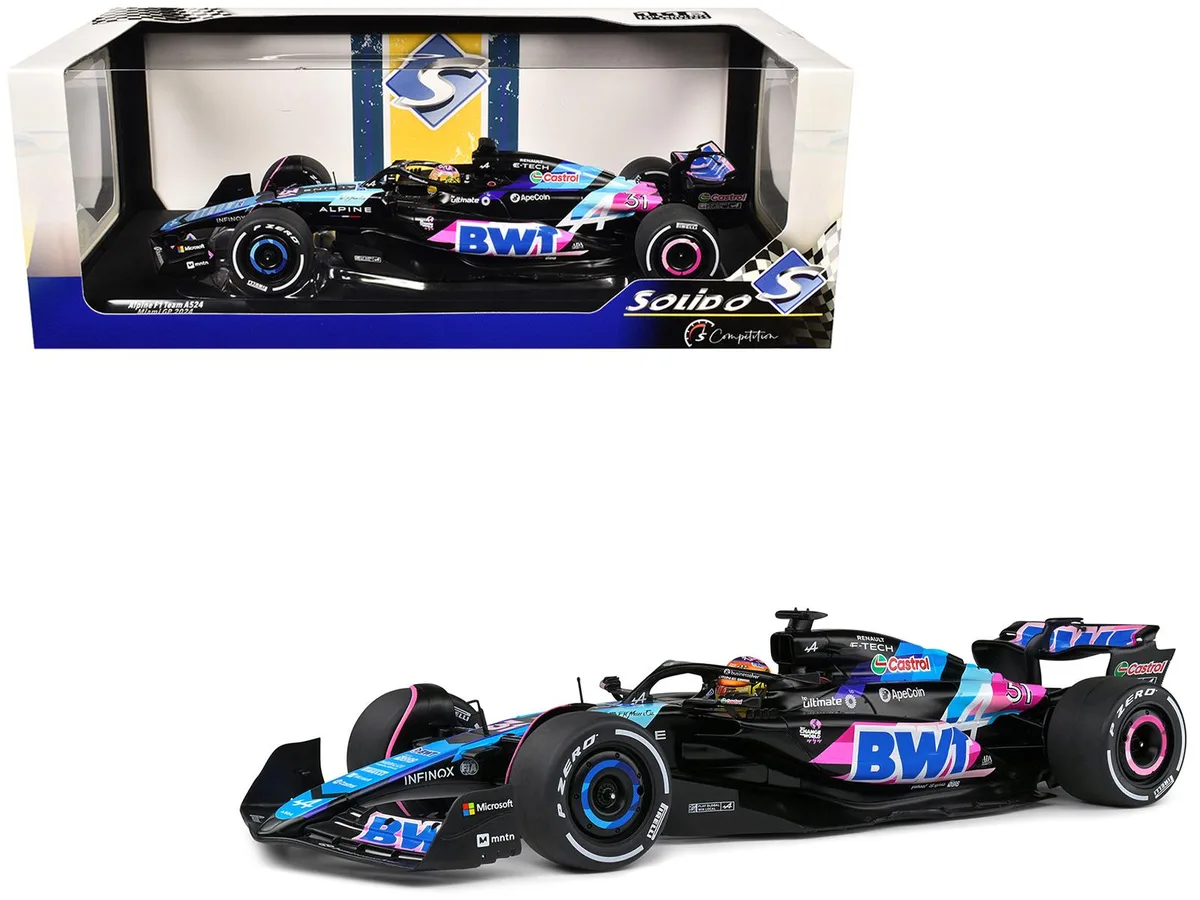 Solido Solido Alpine A524 #31 Esteban Ocon BWT Miami GP 2024 Competition 1/18 — product photo