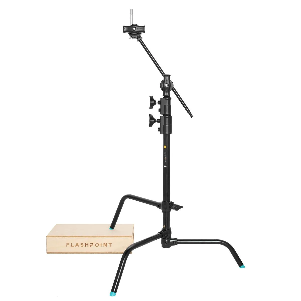 Flashpoint Brand Flashpoint Brand 20" Quick Sliding Leg C-Stand Kit 2.5" Grip Head 20" Arm 25 lbs Black — product photo