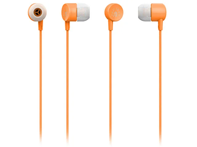 Fuji Labs Fuji Labs AUFJ-SQNMS101OR Orange In-Ear Headphones 10mm 16 ohms 3.5mm 4.5ft — product photo
