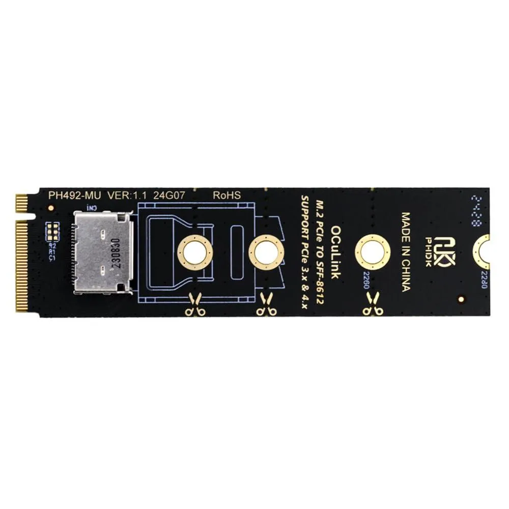 LORDWORLD LORDWORLD PCI-E4.0 M.2 2280 M-Key to Oculink SFF-8612 Adapter — product photo