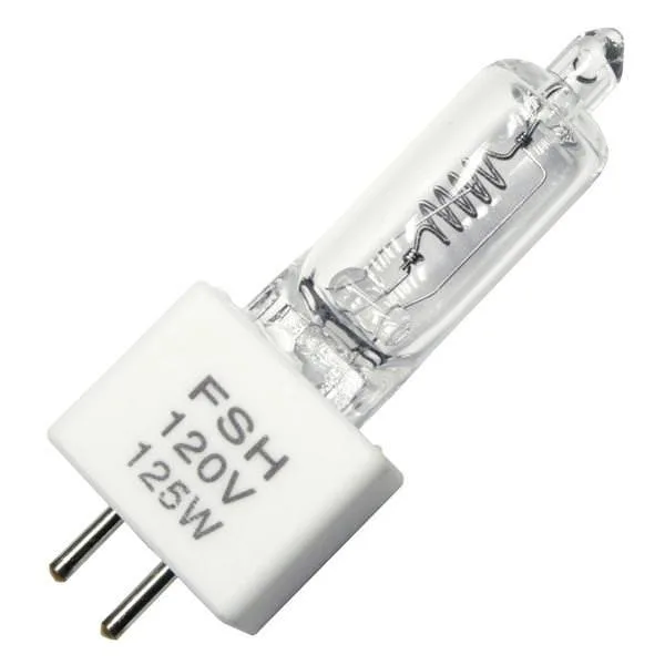 Ushio Ushio 1000605 FSH JCV120V-125WB Halogen Standard Bulb 120V 125W 2500 Lumens 3000K 200h — product photo