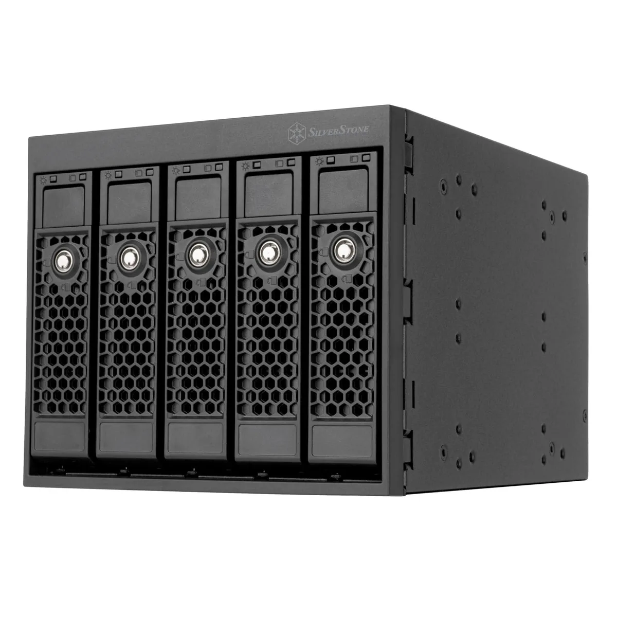 Silverstone SilverStone FS305-E All-Black 5.25" to 3.5" SAS/SATA Hot-swap Cage — product photo