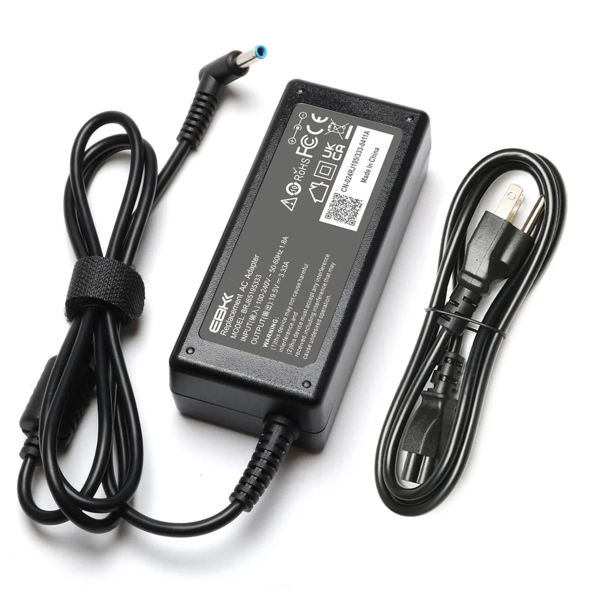  EBKK BRJ65195333 65W AC Adapter 4.5 x 3.0mm Blue Tip — product photo