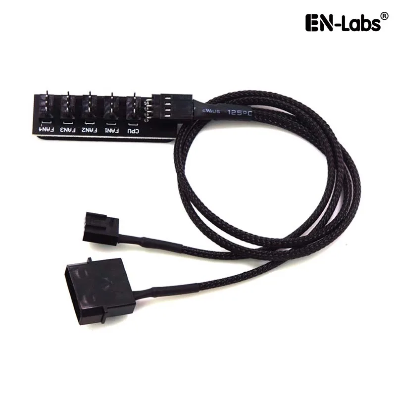 EN-Labs EN-Labs 4PINHUB5P 5-port PWM fan hub 45cm — product photo