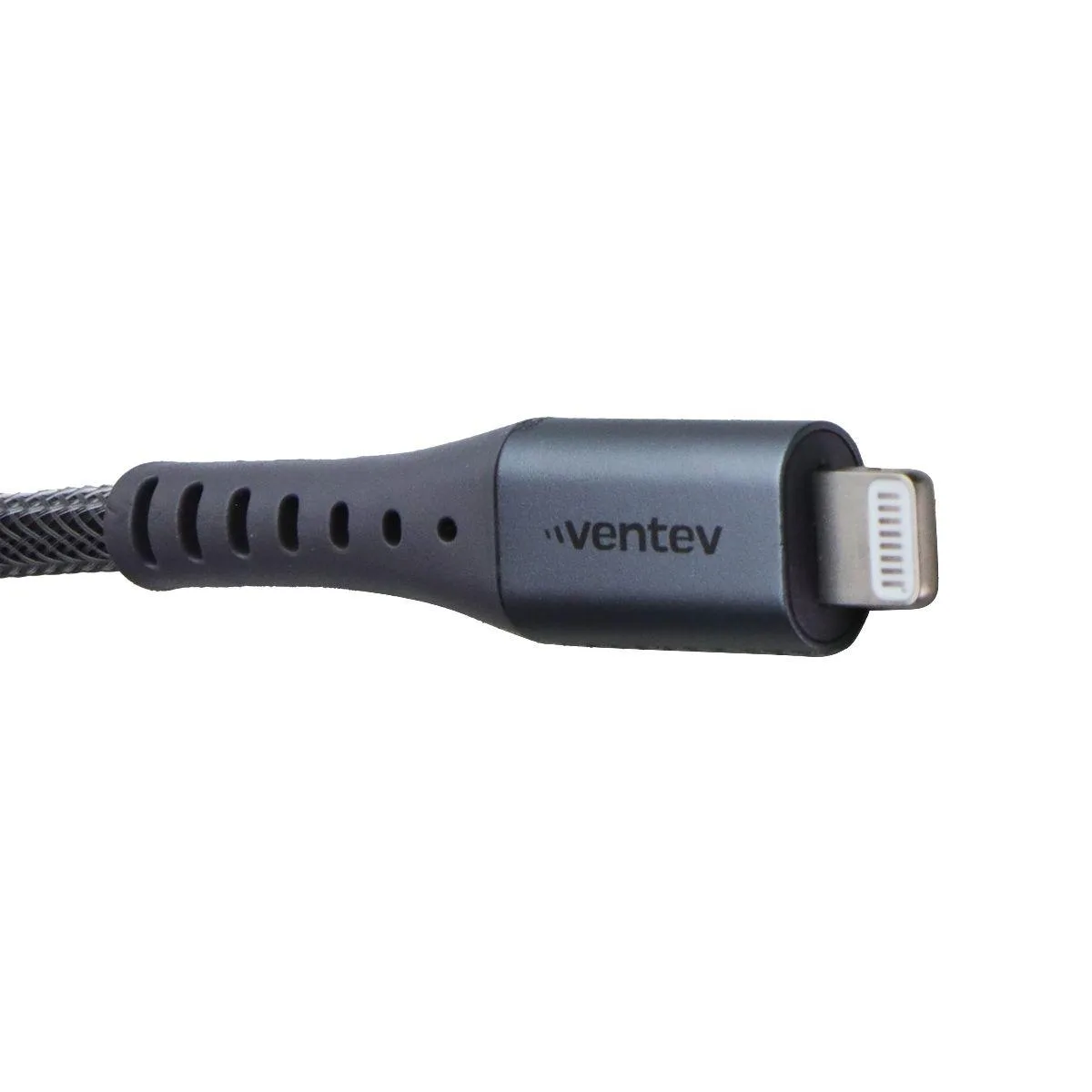 Gray 10-foot USB-A to Lightning cable with alloy braided finish