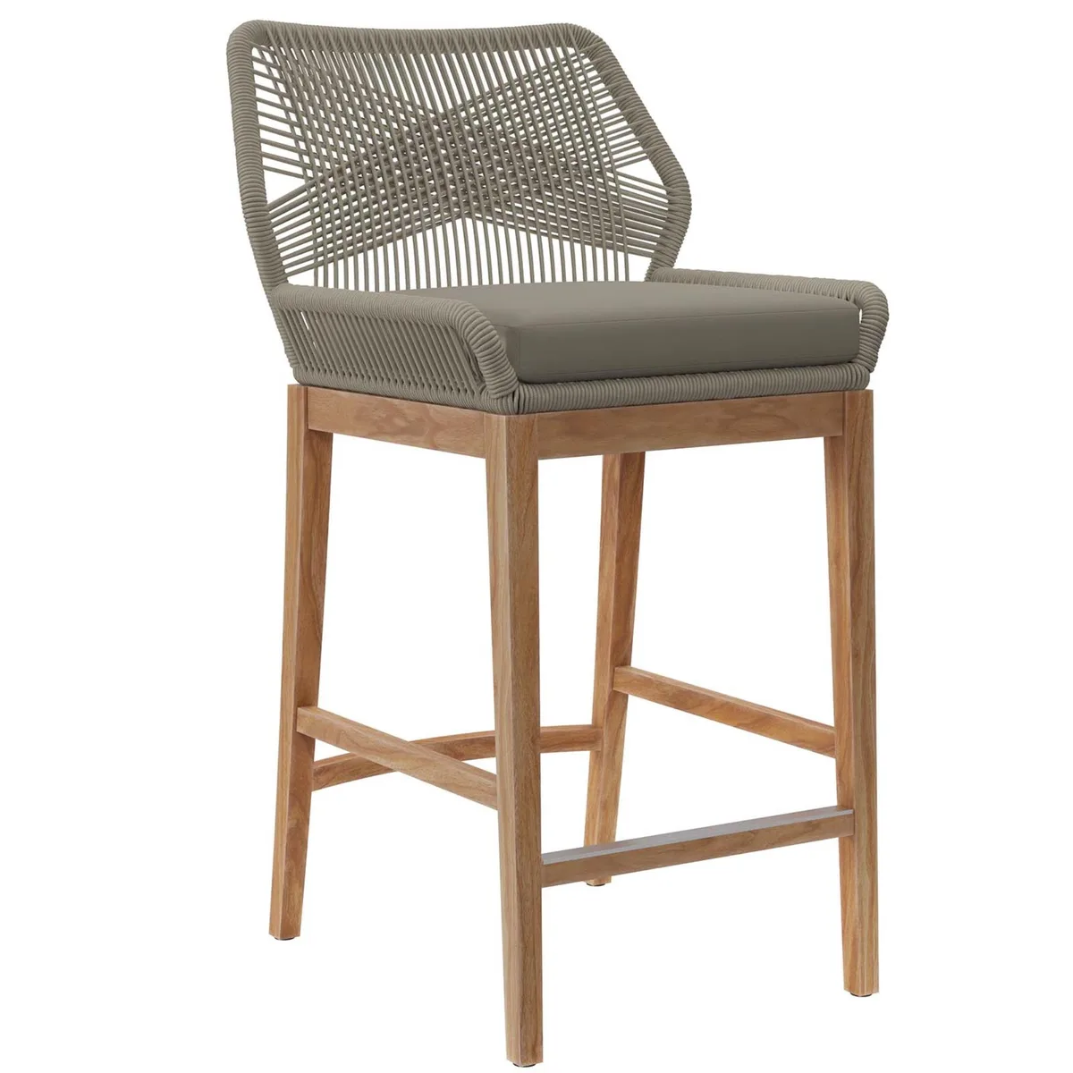 Modway Furniture Modway Furniture Wellspring Teak Bar Stool 23.5"L 22"W 44.5"H — product photo
