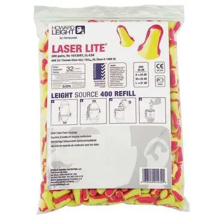 Honeywell Honeywell Howard Leight LL-LS4-REFILL Laser Lite Disposable Foam Ear Plugs — product photo