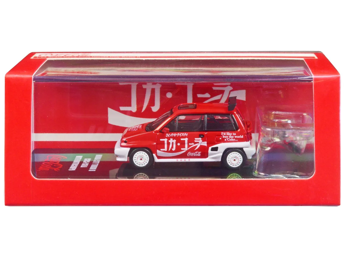 Inno Models Inno Models Honda City Turbo II RHD Coca-Cola w/ Motocompo 1/64 Diecast — product photo