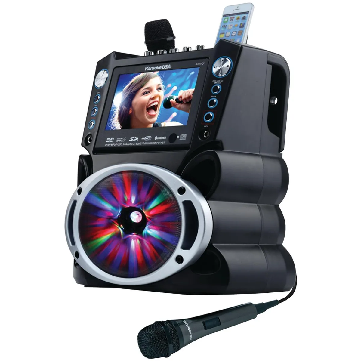 Karaoke USA Karaoke USA GF842 karaoke system with 7" TFT screen — product photo