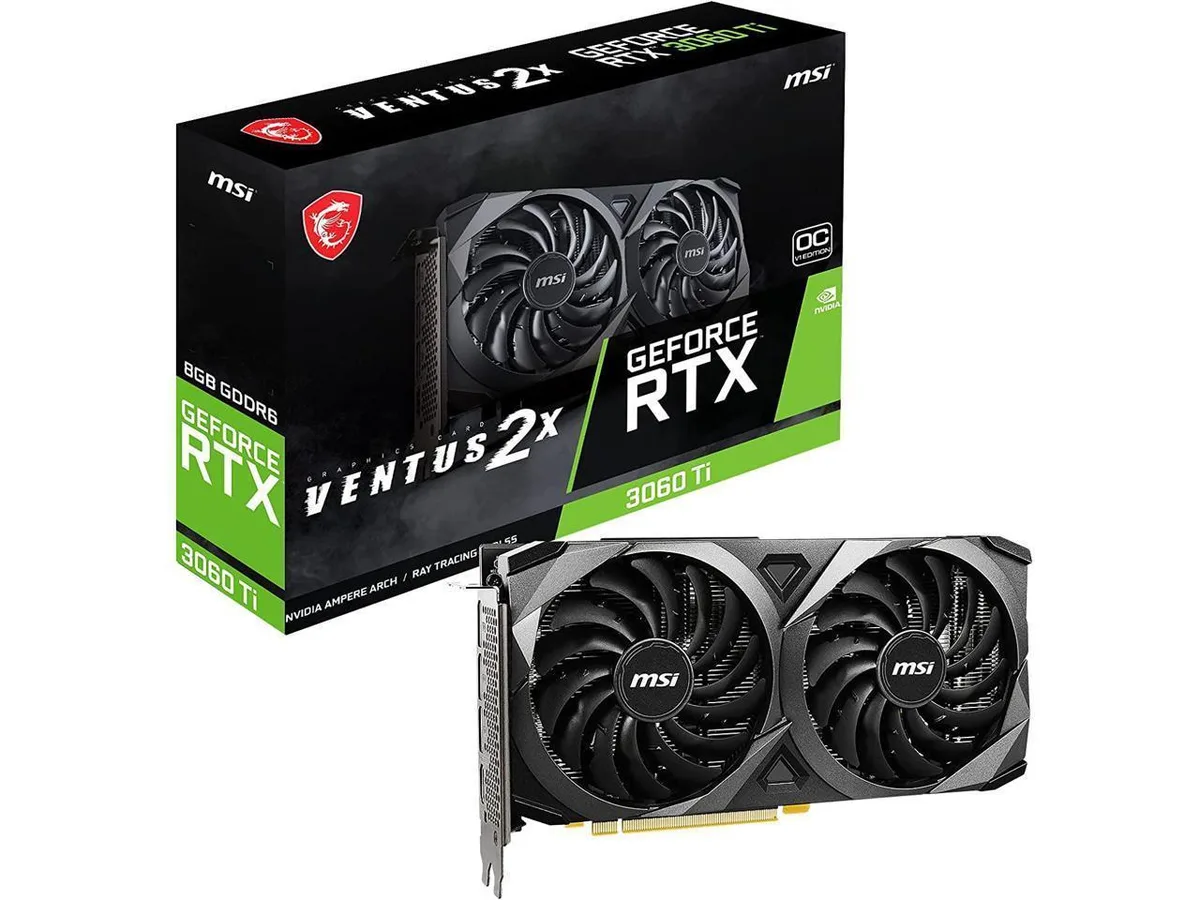 MSI MSI GeForce RTX 3060 Ti Ventus 2X 8GB GDDR6X graphics card — product photo