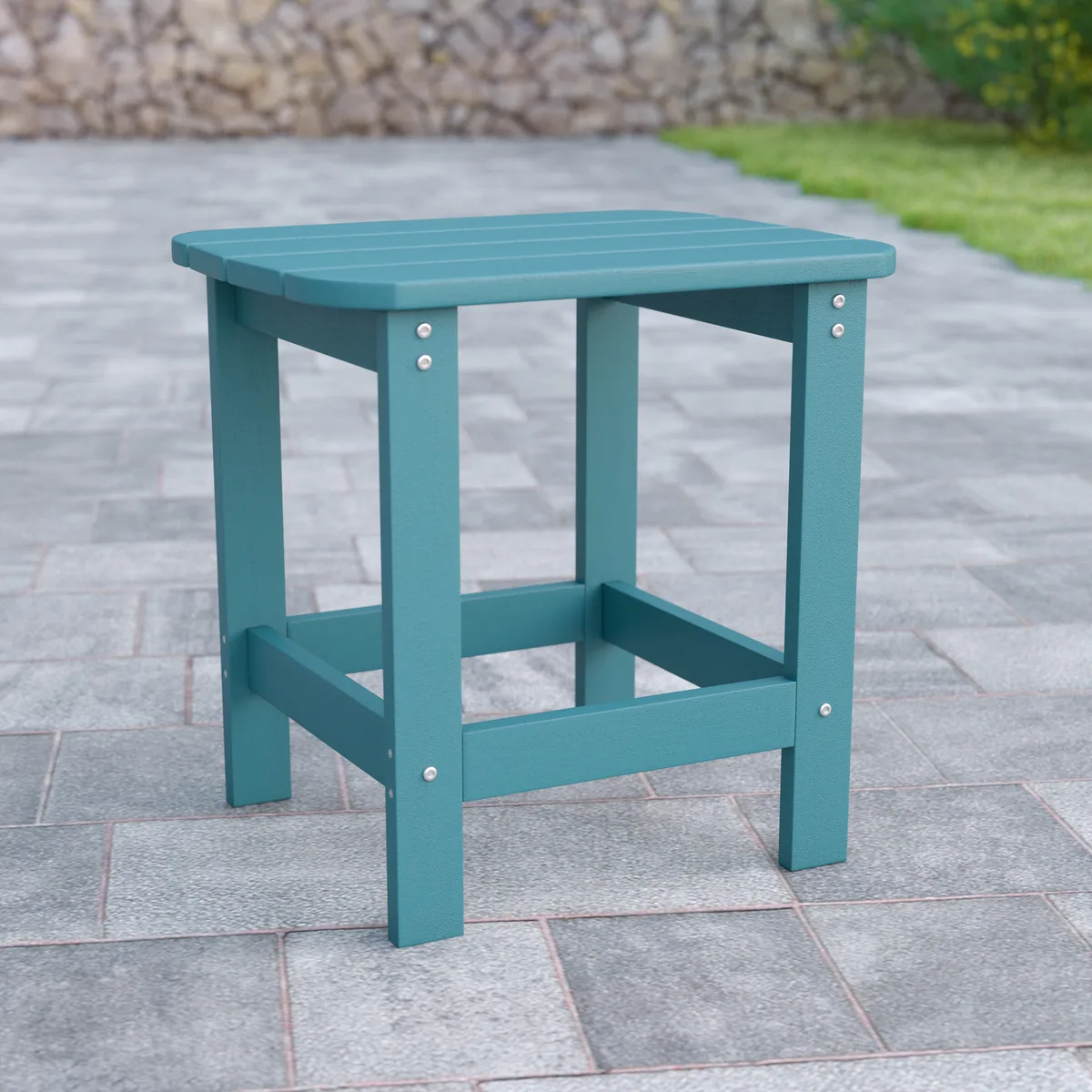 Flash Furniture Flash Furniture Charlestown Adirondack Side Table Teal — product photo