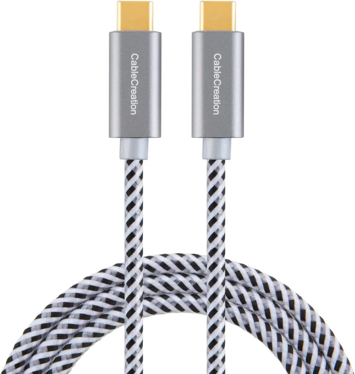 CableCreation CableCreation USB C to C cable 6.6ft 3A 60W braided Space Gray — product photo