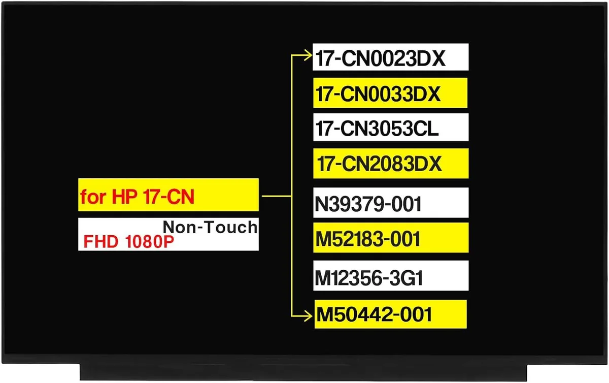 NUOLAISUN NUOLAISUN 17.3" FHD 1920x1080 30 Pins Laptop Screen — product photo