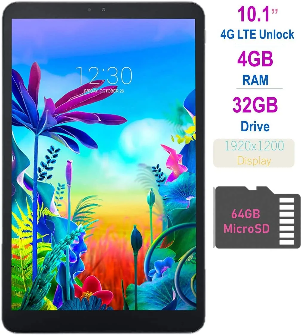 LG Mobile LG G Pad 5 10.1-inch Tablet 4GB RAM 32GB LTE Black Silver — product photo