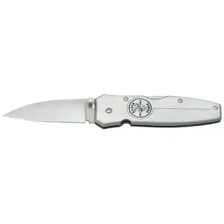 Klein Tools Klein Tools 44000 Lockback Pocket Knife 2-1/4 In Blade AUS8 58-59 Rc Aluminum Handle — product photo