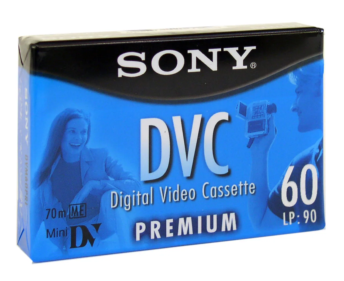 Sony Sony DVM60PRL Mini DV Tape 60/90 min camcorder media — product photo