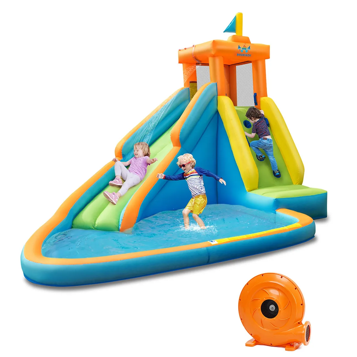 Costway Costway Bounce House Castle Splash Water Pool 740W Blower 444lb Capacity — product photo