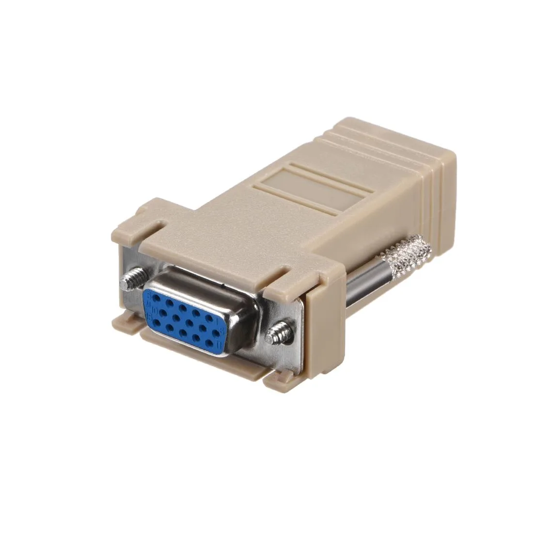 Unique-Bargains Unique-Bargains VGA Extender to RJ45 Adapter DB15 Female to RJ45 Female 15 Pin Black — product photo