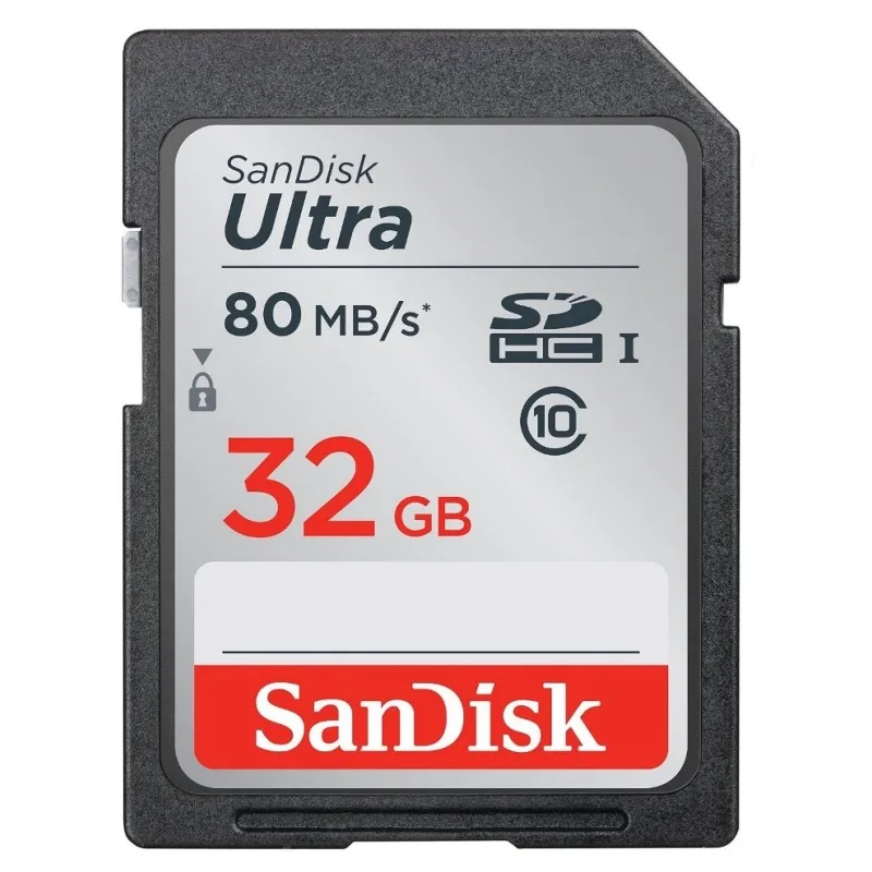 SanDisk SanDisk Ultra SDHC 32GB UHS-I Class 10 80MB/s memory card — product photo