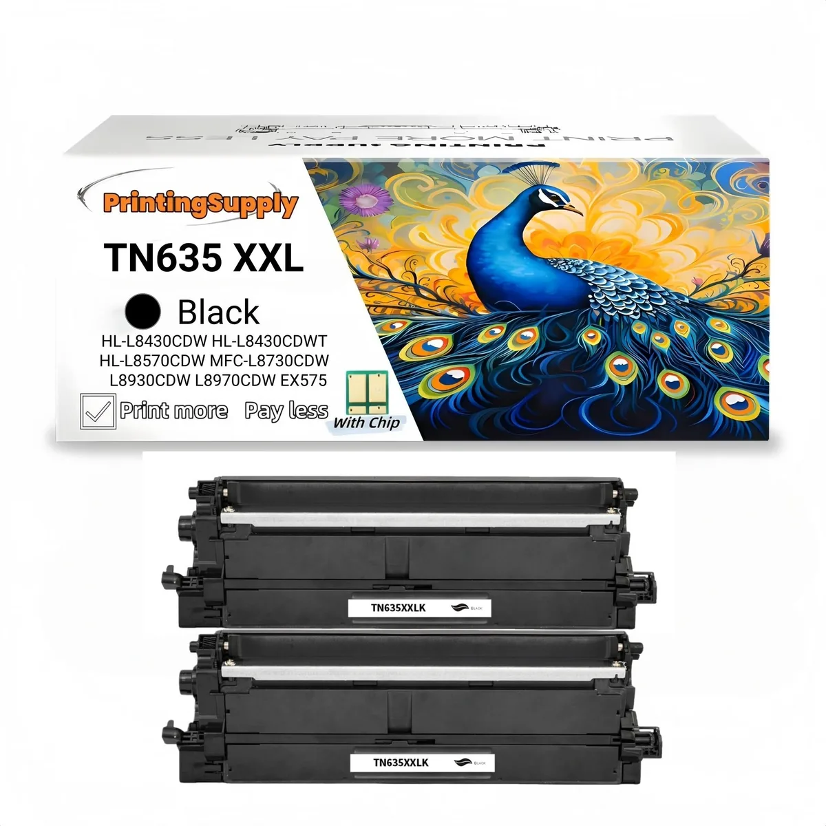 Aster Graphics Inc Aster Graphics Inc 2 Pack TN635XXL Black Toner Cartridge — product photo