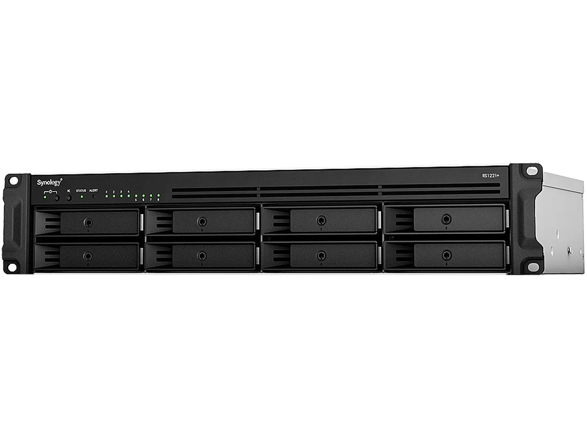 Synology Inc. Synology Inc. RS1221+ 8-Bay Rackmount NAS 4GB DDR4 AMD Ryzen V1500B 2.2 GHz — product photo