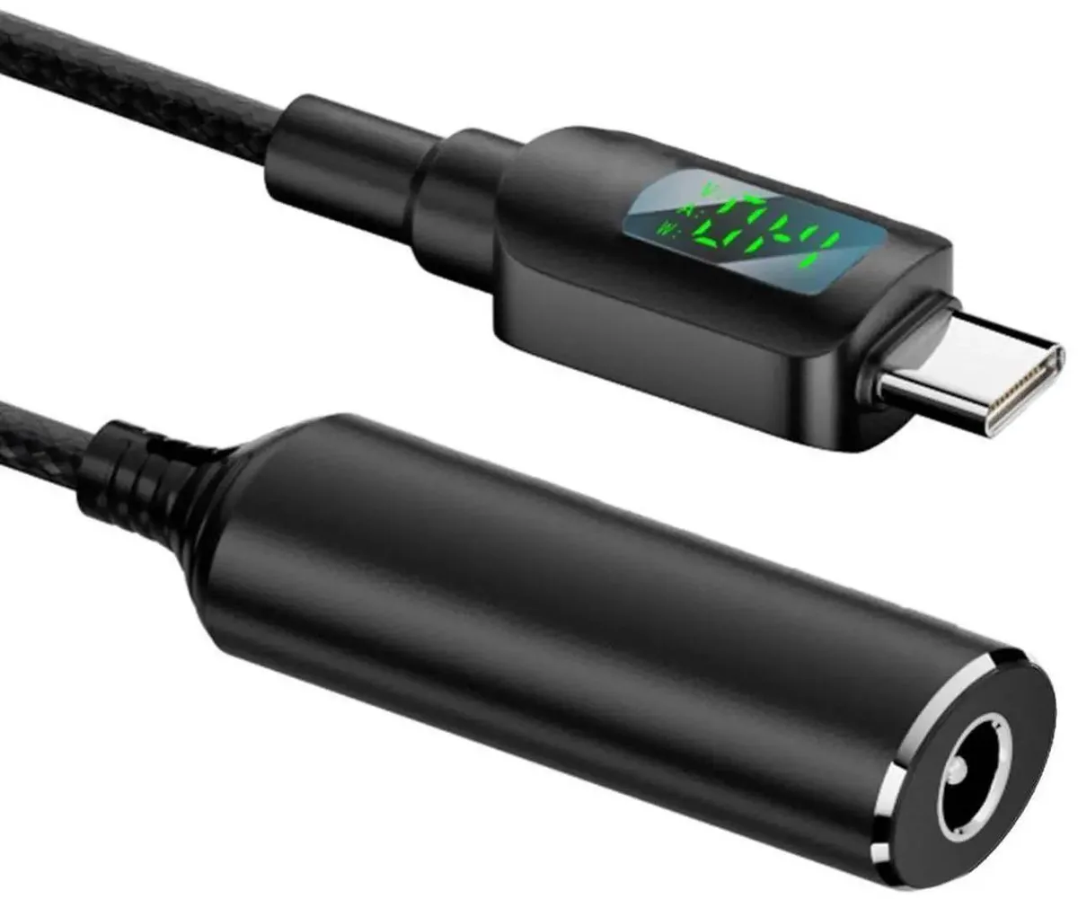 SMUGDESK SMUGDESK 5.5×2.1mm DC Jack to USB-C 140W Smart LED Display Cable — product photo