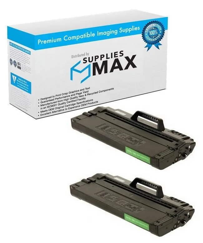 SuppliesMax SuppliesMax Samsung ML-P1630AB Compatible Black Toner Cartridge 2 Pack 2000 Pages — product photo