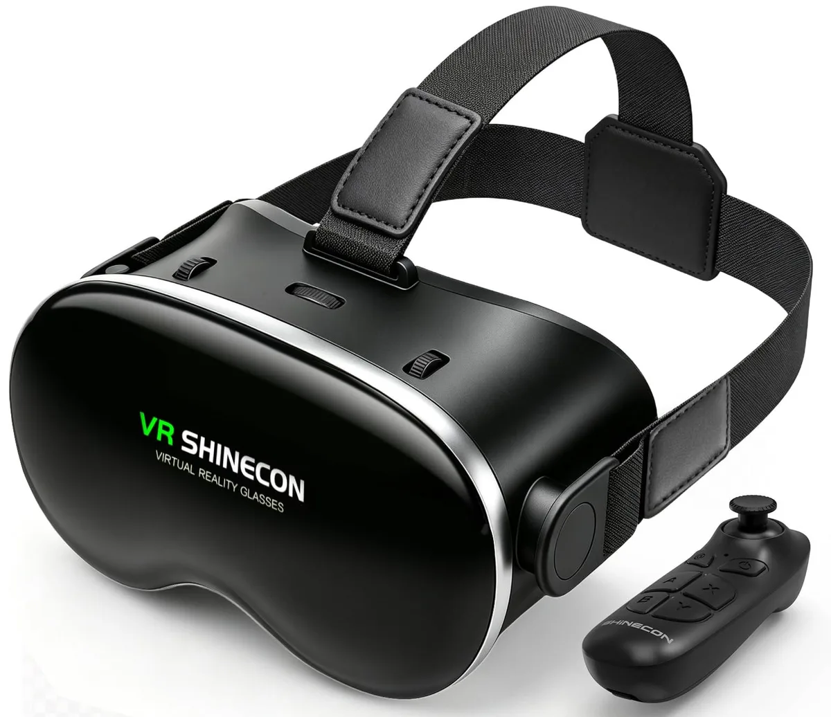 CoCerKet VR Headset 120° FOV Bluetooth Controller 4.77" Smartphone — product photo