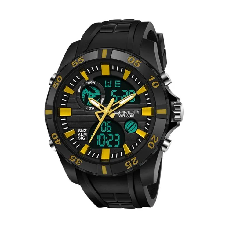 ZOSKVEE ZOSKVEE SANDA 791 Yellow wearable technology 46.5 mm 30M waterproof — product photo