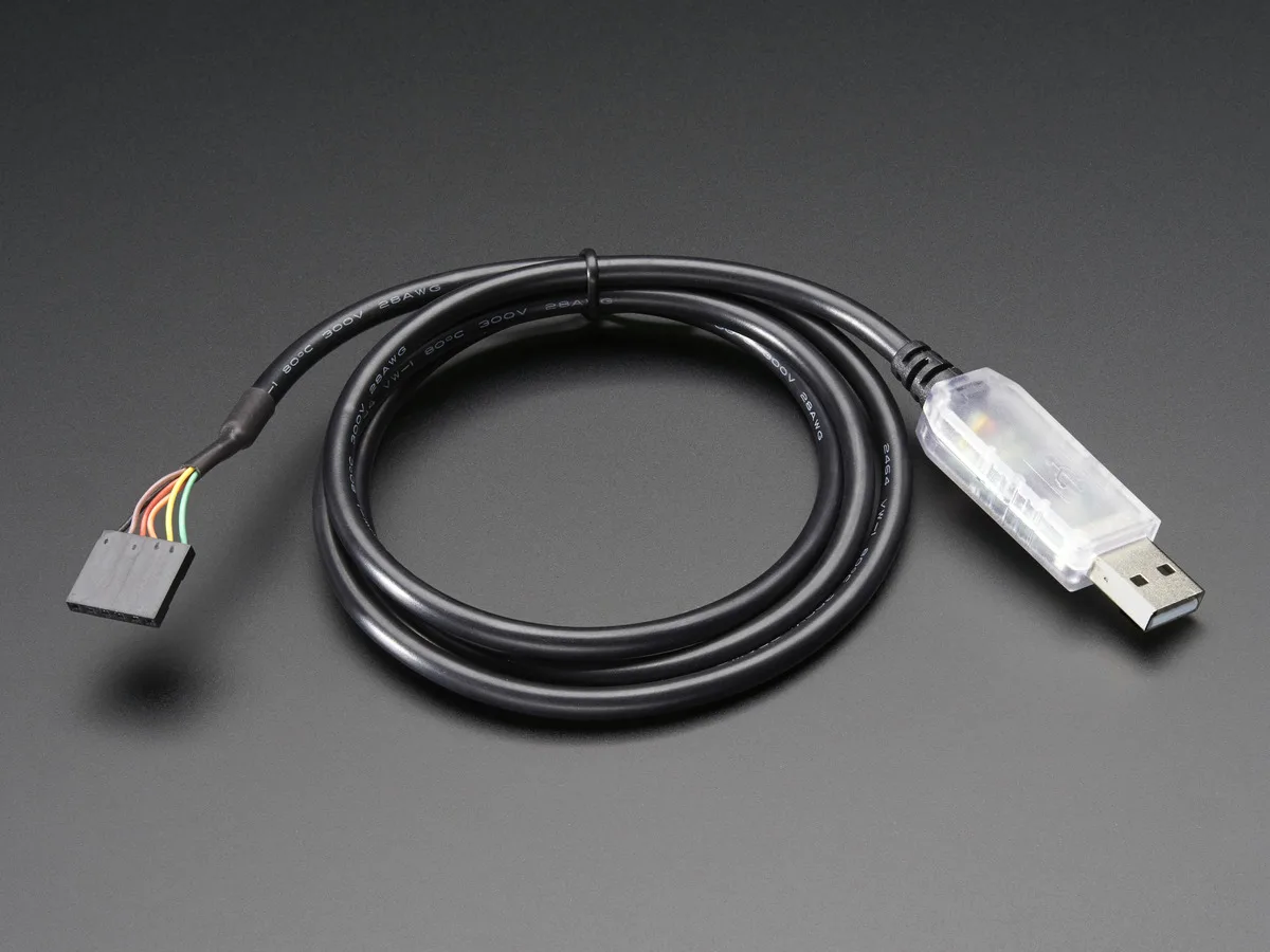 Adafruit Adafruit FTDI Serial TTL-232 USB Cable 3.3V 914mm — product photo