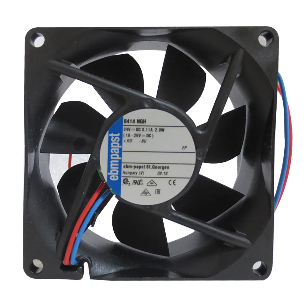 Fans Fans 8414NGHMotor 80x80x25mm DC 24V 2.8W case fan — product photo