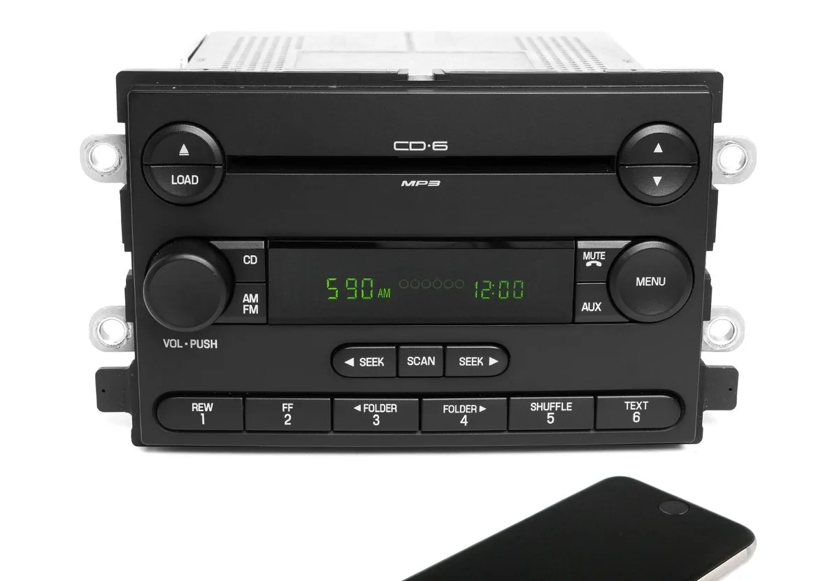 1 Factory Radio 1 Factory Radio 6G1T-18C815-BC AM FM 6 CD Bluetooth receiver — product photo
