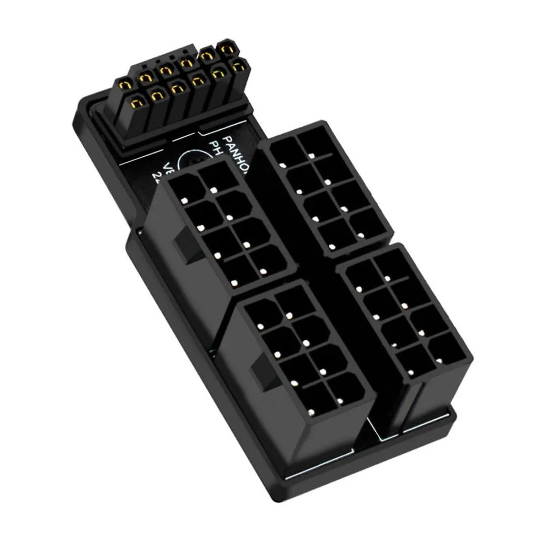 Vszerda Vszerda ATX 8Pin 4 Port to 12VHPWR ATX3.0 PCI-E 5.0 16Pin 90 Degree UP Angled internal power cable — product photo
