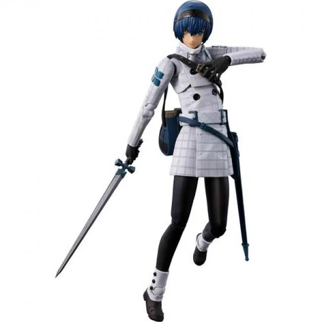 Articulated 6.3 inch action figure with sword, bag, stand, extra faces and hands in window box