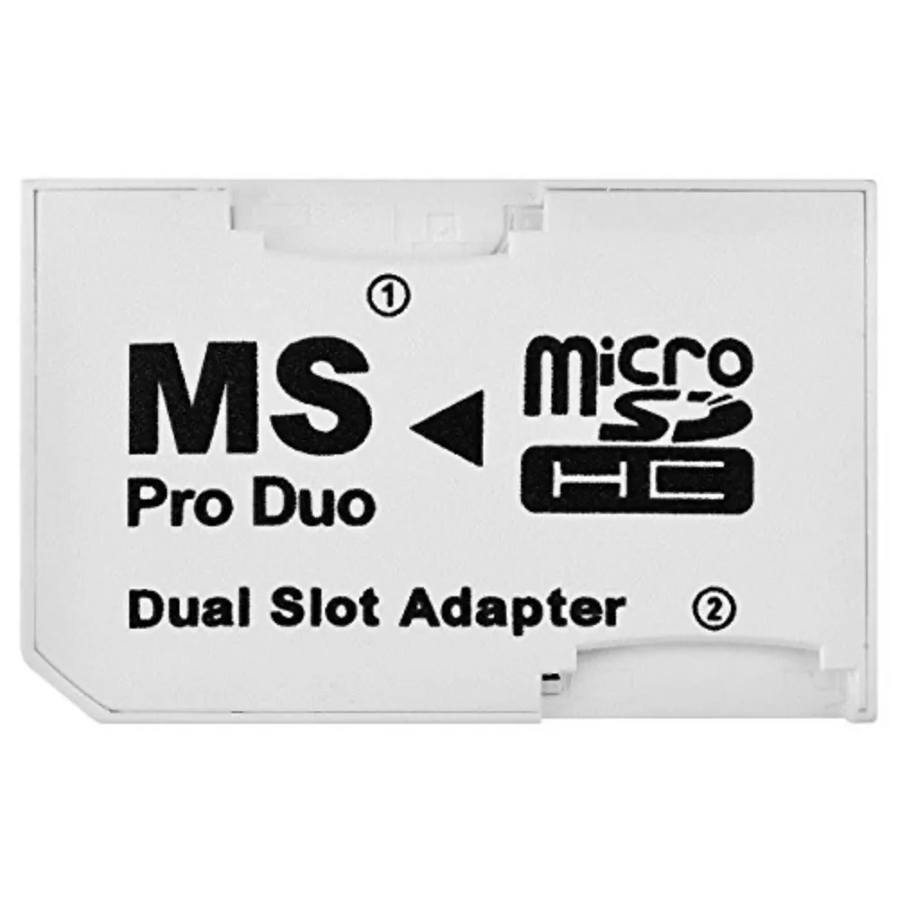 SANOXY SANOXY Dual Slot MicroSD to MS PRO DUO Adapter, Black — product photo