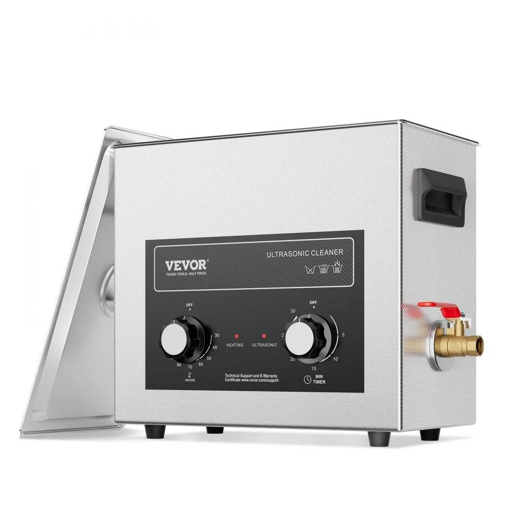 VEVOR VEVOR 6 L Ultrasonic Cleaner 180 W 40 kHz Heater Timer Basket — product photo