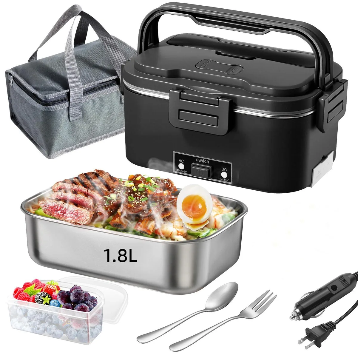 DNBeffulgent DNBeffulgent FSD-003 1.8L 100W 12/24/110V thermo pot Black — product photo