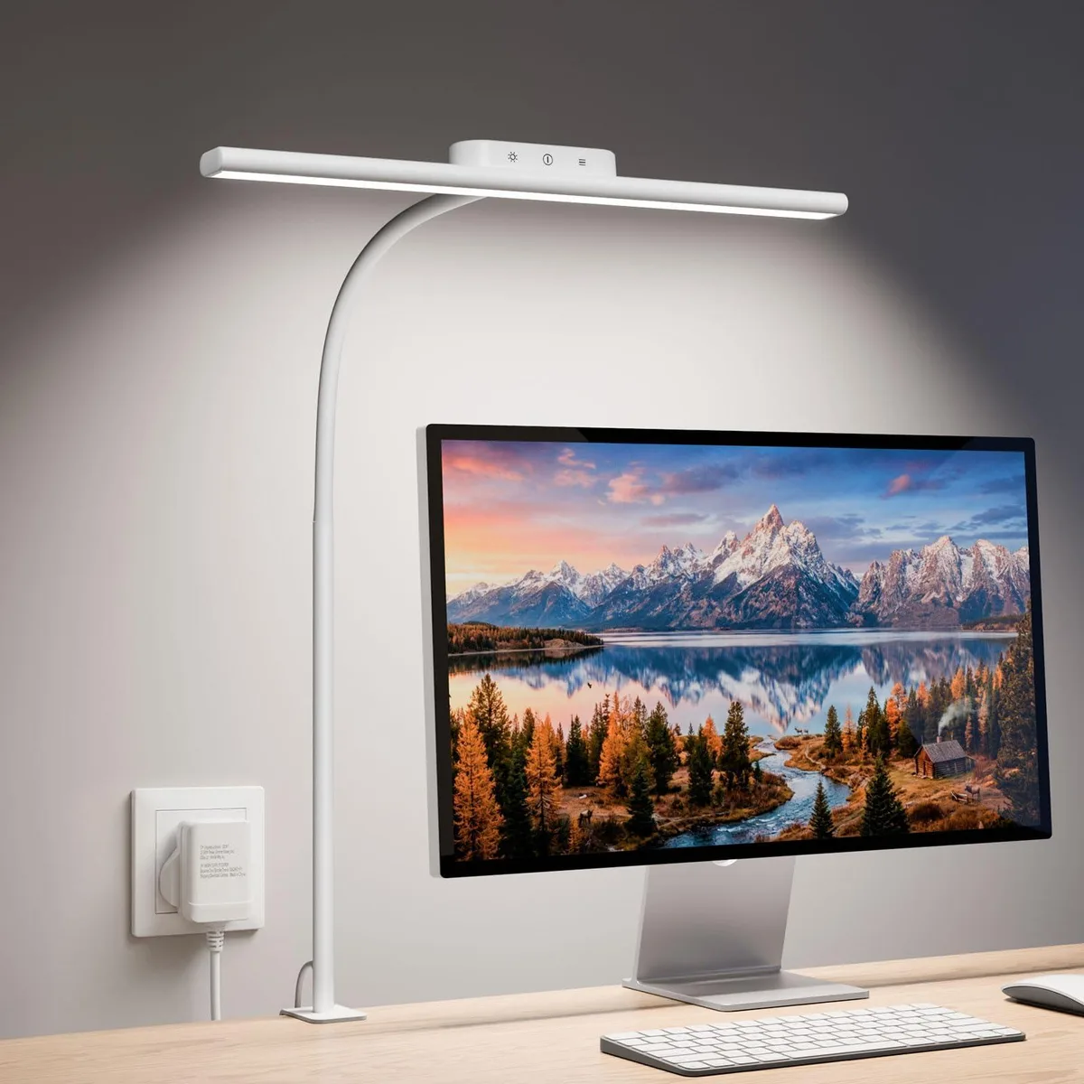  Lepro 310007 LED Desk Lamp 11W 24in Gooseneck Clamp 5 Color Modes — product photo