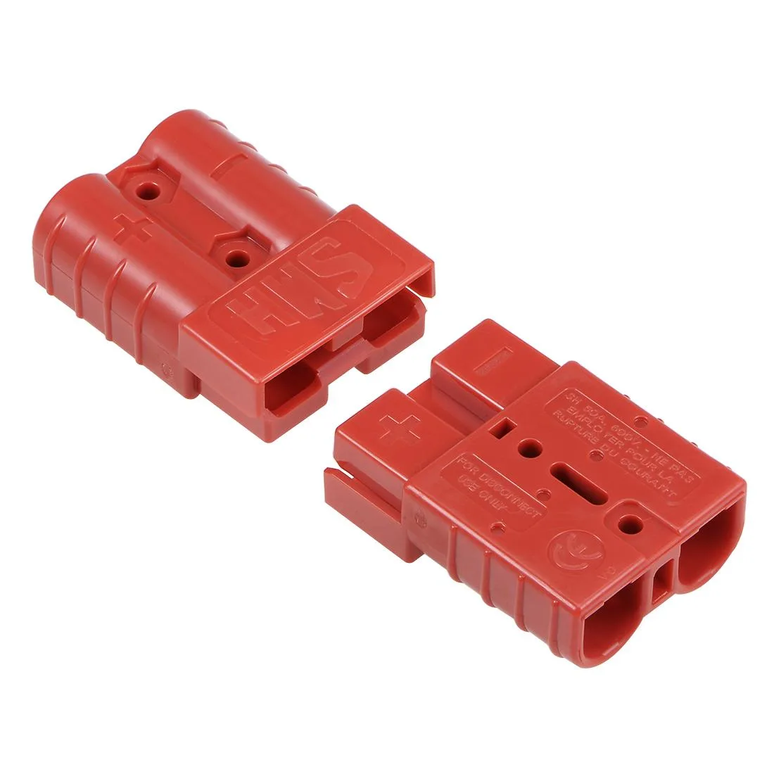 Unique-Bargains Unique-Bargains 6 AWG 50A Quick Connect Battery Connector Red 2pcs — product photo