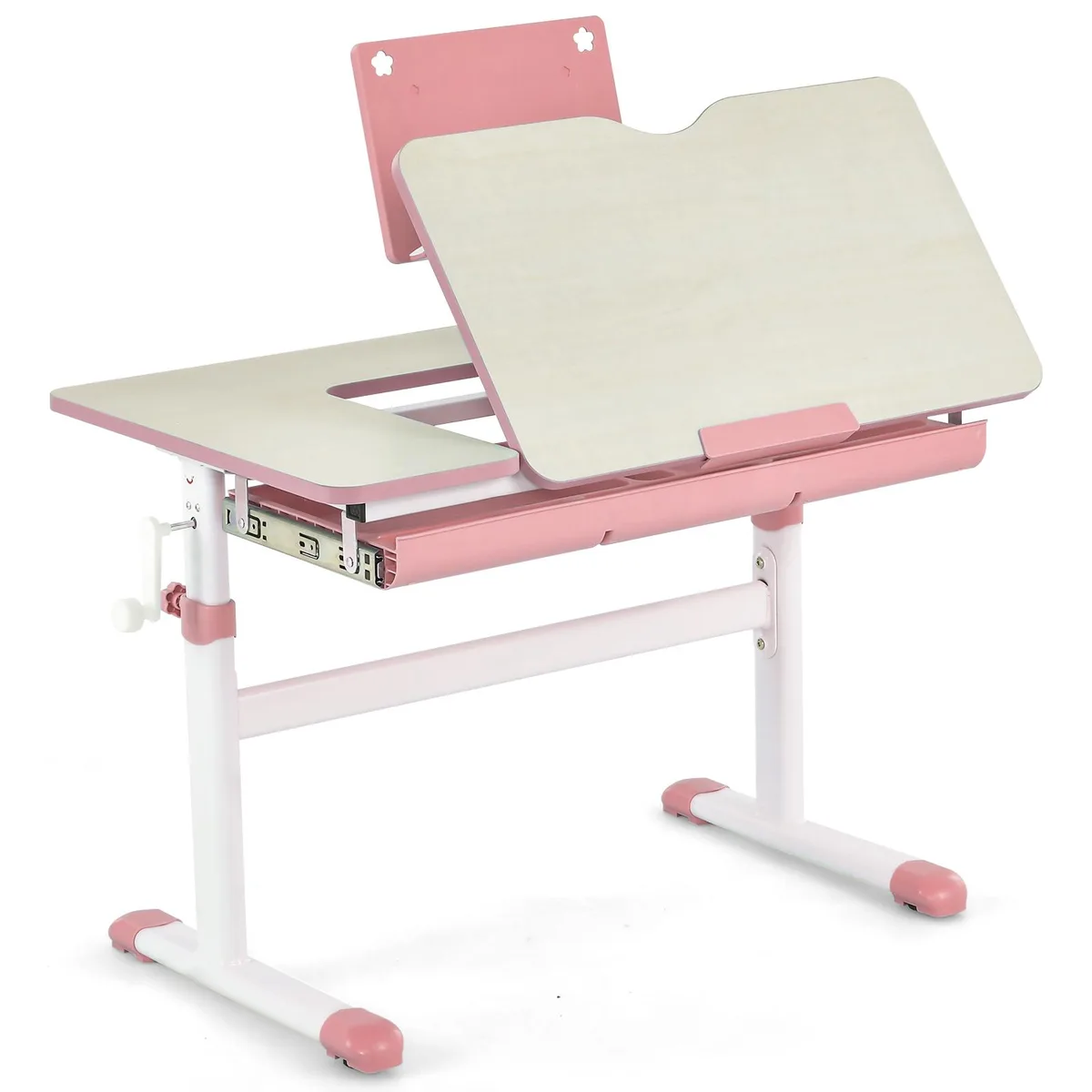 SlickBlue SlickBlue Height-Adjustable Kids Desk Pink — product photo
