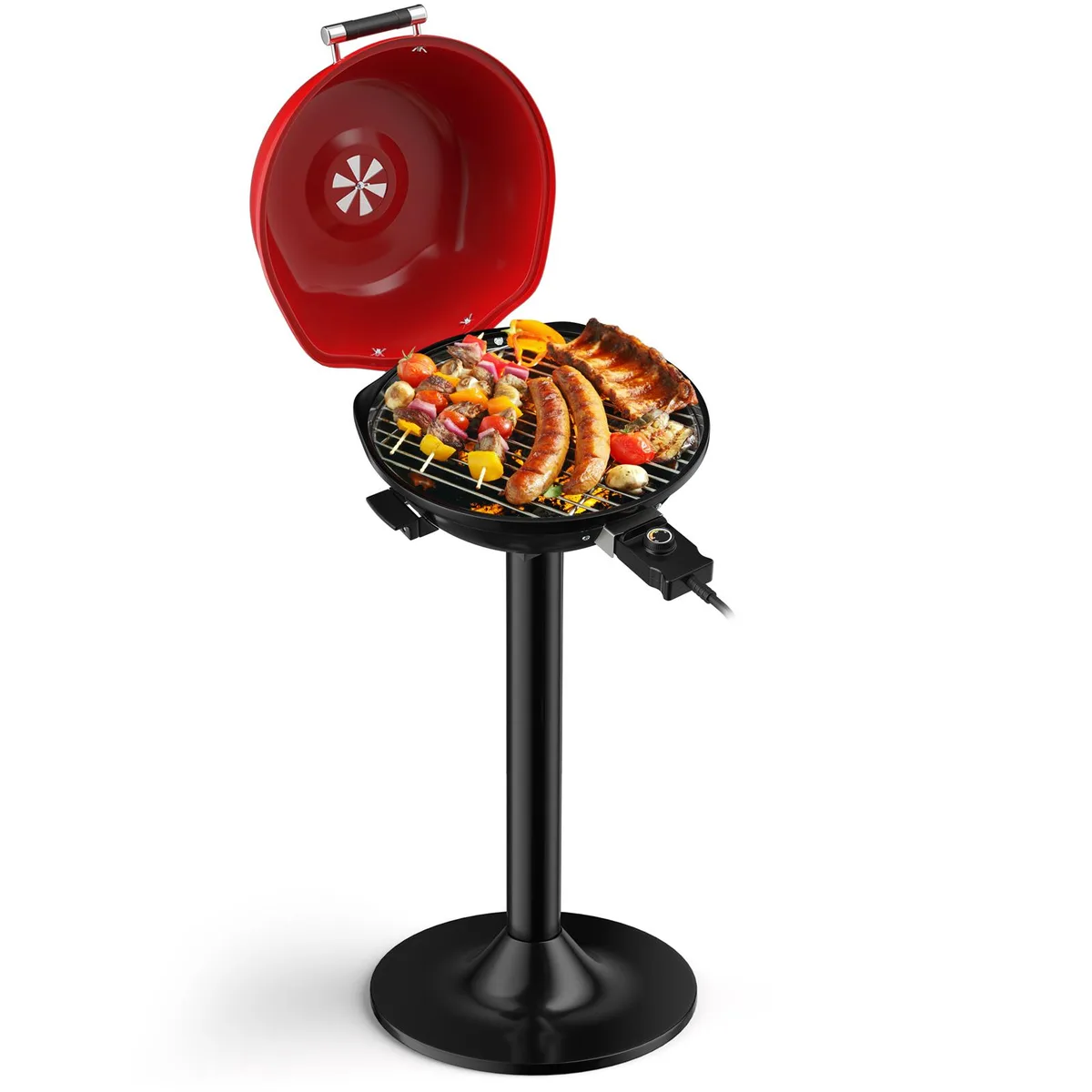 SlickBlue SlickBlue 1600W Portable Electric BBQ Grill Red — product photo