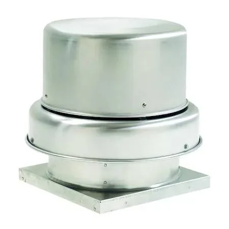 Dayton 25.5 inch high aluminum roof exhaust fan with square base