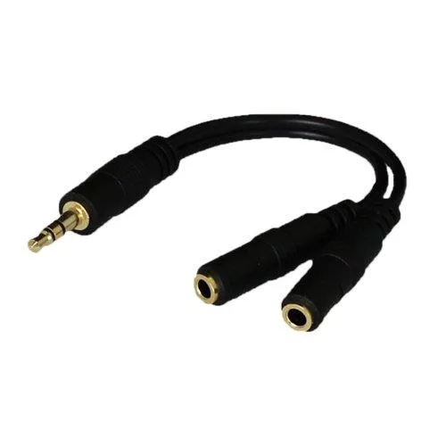 iMBAPrice iMBAPrice iMBA-SLIM-Splitter 3.5 mm 1 Male to 2 Female Stereo Audio Splitter — product photo