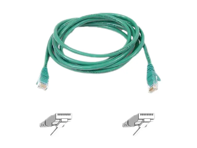 Belkin Belkin A3L980-50-GRN-S 50 ft Cat6 snagless network ethernet cable — product photo